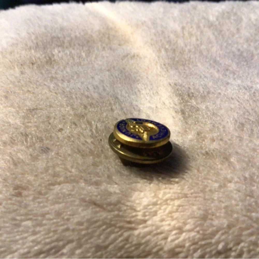 Junior Achievement Gold and Blue Enamel Lapel Pin